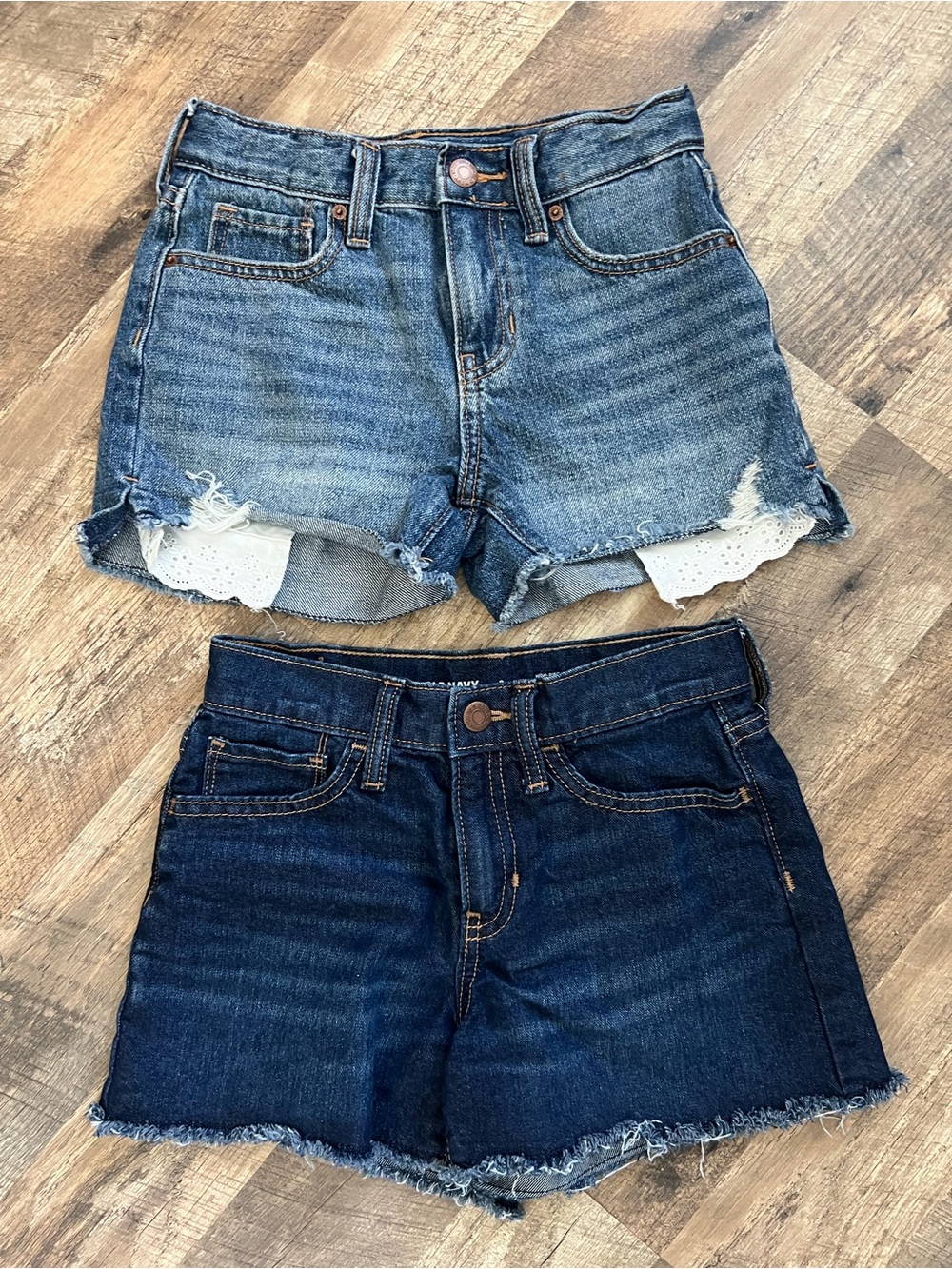 Old Navy Kid’s Denim Shorts Duo - Light Blue & Dark Blue